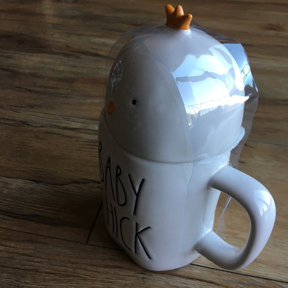 New Rae Dunn Baby Chick Mommy Shark Mug w/ Lid Set - Picture 3 of 11